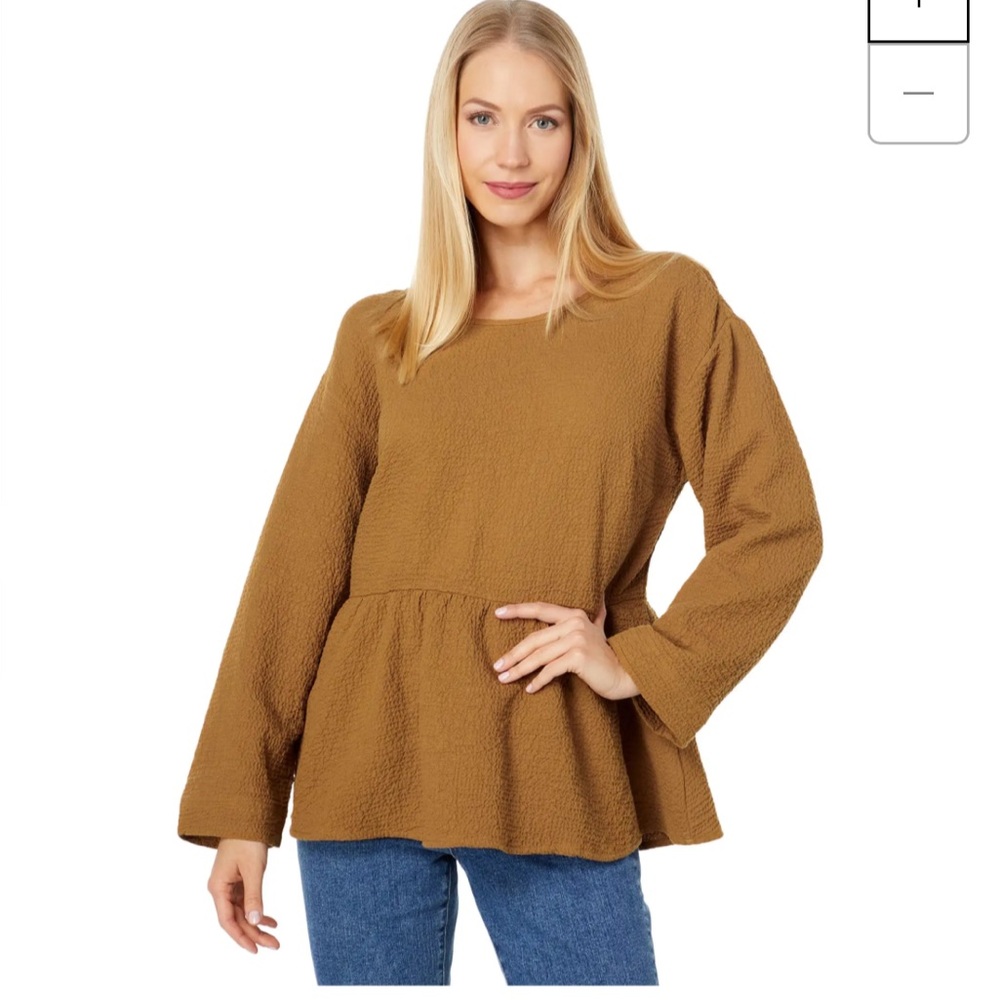 Peplum Open-Back Top, Small NWT